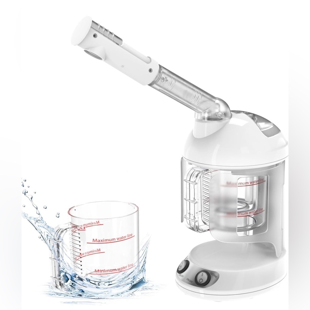 NIB Betterme Portable Facial Steamer Warm Mist 500mL White